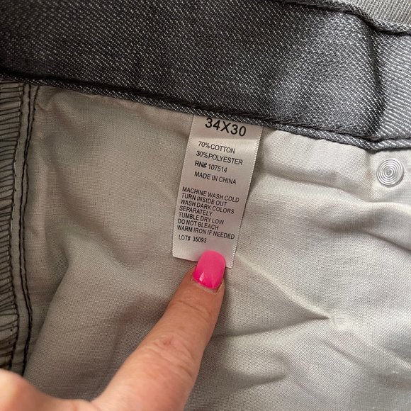 NWT Sarred Gult mens algodon distressed gray jeans - Picture 9 of 9